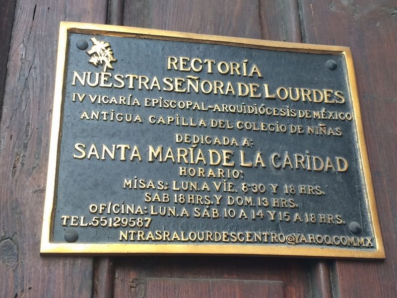 An additional Parish of Our Lady of Lourdes Marker. Click for full size. An additional Parish of Our Lady of Lourdes Marker image. Click for full size.