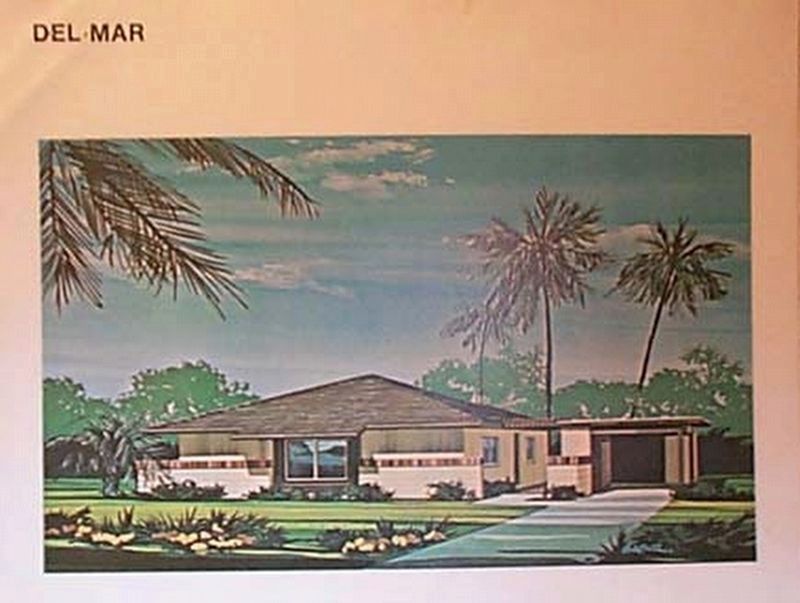 Levitt & I.T.T. "Del Mar" Model and Palm Coast Golf Club Marker image. Click for full size.