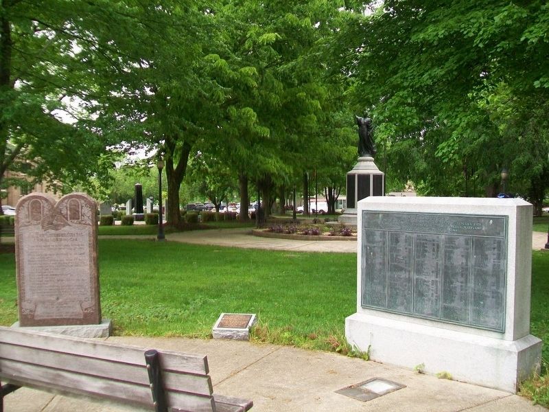 George Washington Bicentennial and Evangelical Reformed Church Burying Ground Memorial Markers image. Click for full size.