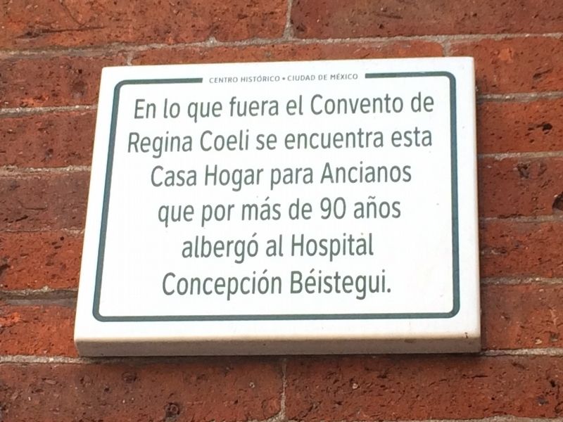 Concepción Béistegui Hospital Marker. Click for full size. Concepción Béistegui Hospital Marker image. Click for full size.