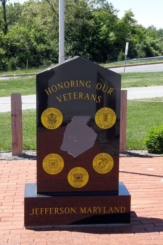 Honoring Our Veterans Marker, Front image. Click for full size.