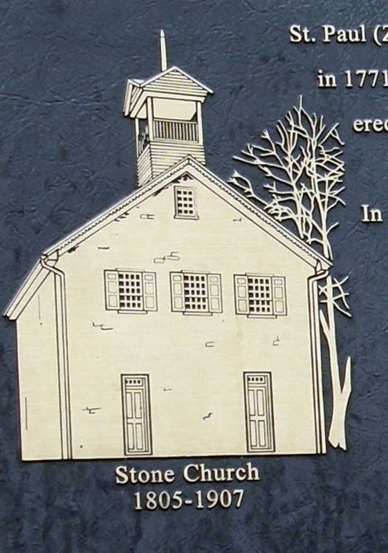 St. Paul's (Ziegler's) Lutheran Church Marker insert image. Click for full size.