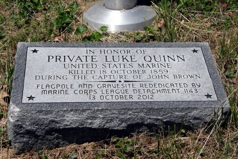 In Honor of Private Luke Quinn Marker. Click for full size. In Honor of Private Luke Quinn Marker image. Click for full size.