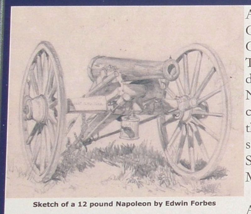 Sketch of a 12 pound Napoleon by Edwin Forbes.. Click for full size. Sketch of a 12 pound Napoleon by Edwin Forbes. image. Click for full size.