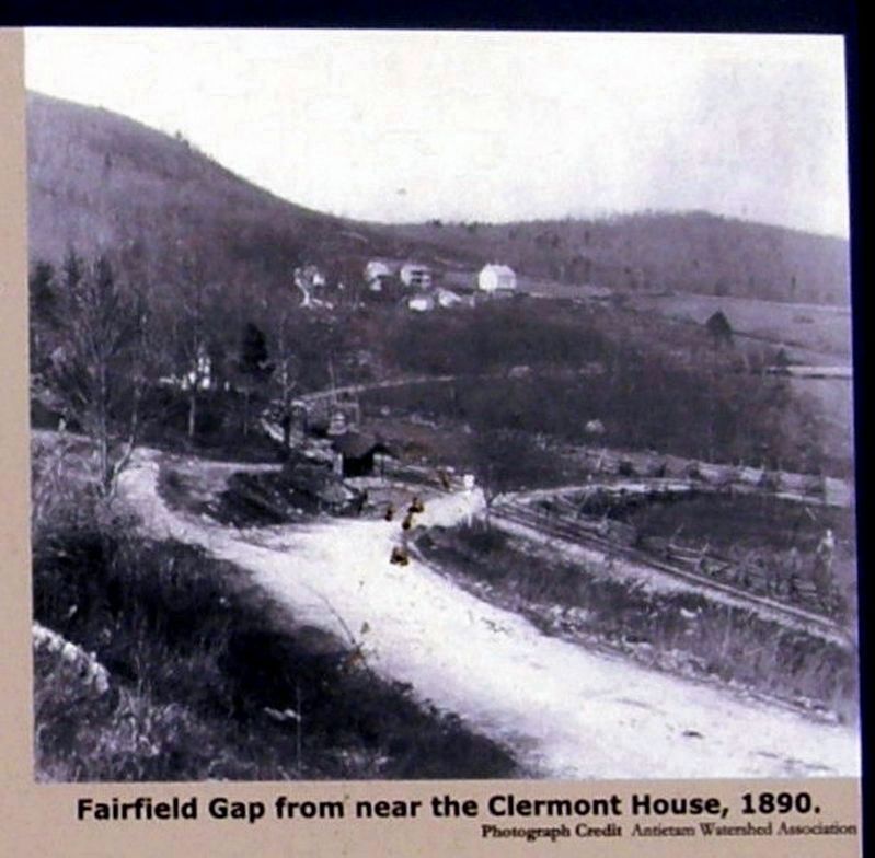 Fairfield Gap from near the Clermont House, 1890.. Click for full size. Fairfield Gap from near the Clermont House, 1890. image. Click for full size.