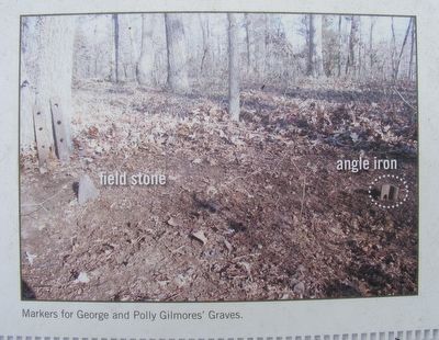 Photo from the marker showing grave markers. image. Click for full size.