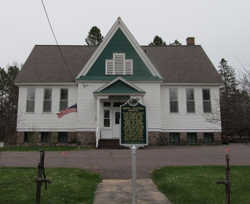 Erwin Central School Marker. Click for full size. Erwin Central School Marker image. Click for full size.