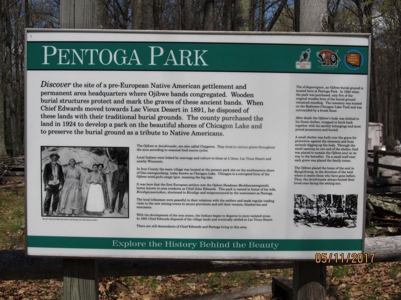 Pentoga Park Marker image. Click for full size.