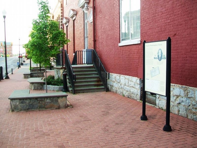 Charles Washington's Town Marker. Click for full size. Charles Washington's Town Marker image. Click for full size.