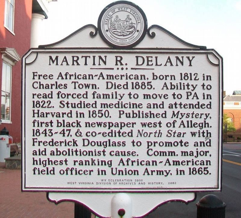 Martin R. Delany Marker image. Click for full size.