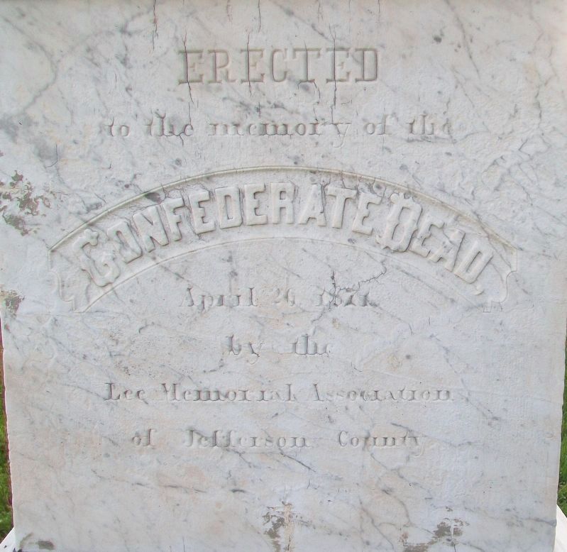 Confederate Dead Monument Dedication. Click for full size. Confederate Dead Monument Dedication image. Click for full size.