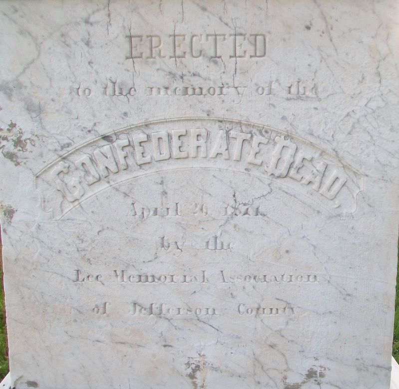 Confederate Dead Monument Dedication image. Click for full size.