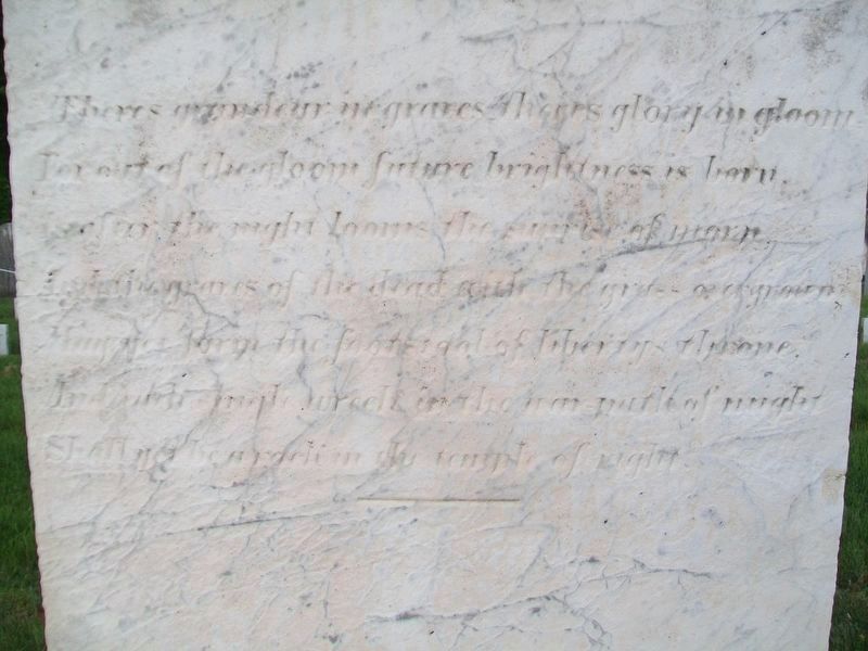 Confederate Dead Monument Poem Excerpt. Click for full size. Confederate Dead Monument Poem Excerpt image. Click for full size.