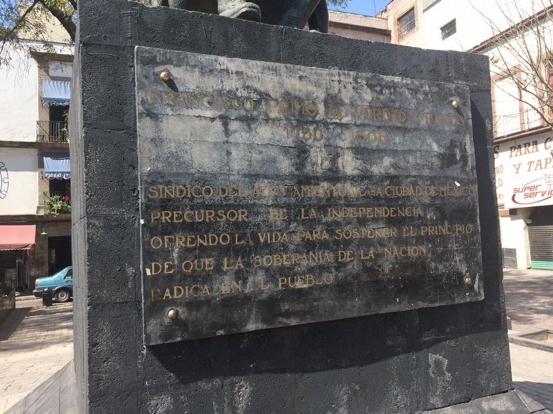 Francisco Primo de Verdad y Ramos Marker. Click for full size. Francisco Primo de Verdad y Ramos Marker image. Click for full size.