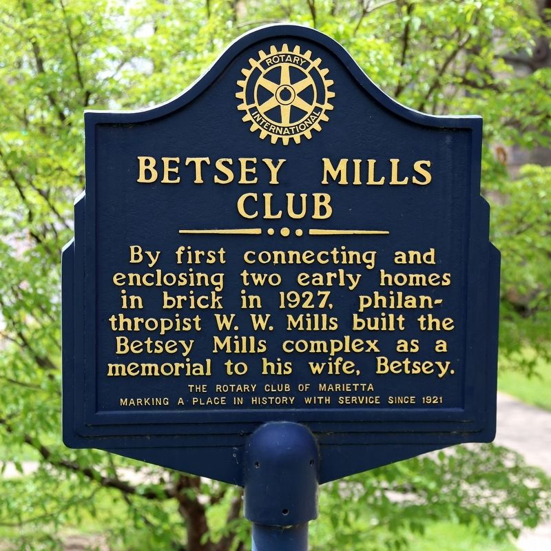 Betsey Mills Club Marker image. Click for full size.