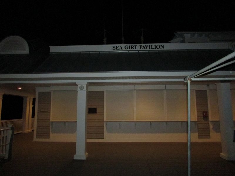 Marker in the Sea Girt Pavilion image. Click for full size.