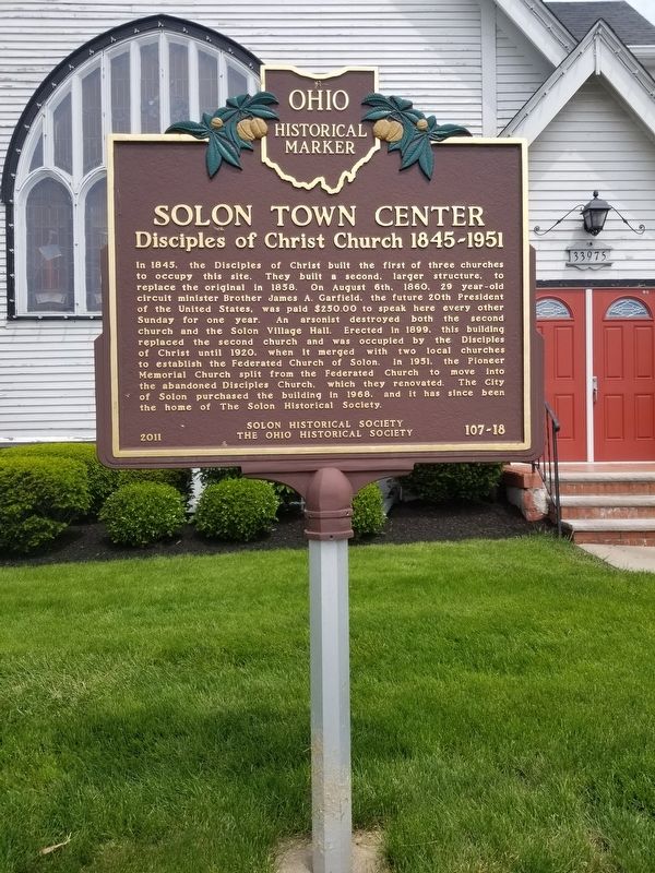 Solon Town Center Marker image. Click for full size.