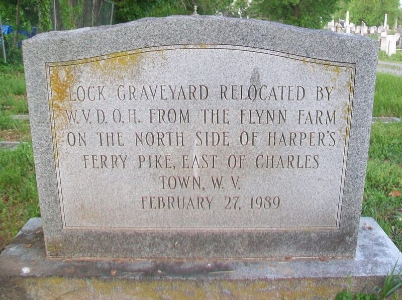 Lock Graveyard Memorial Marker. Click for full size. Lock Graveyard Memorial Marker image. Click for full size.