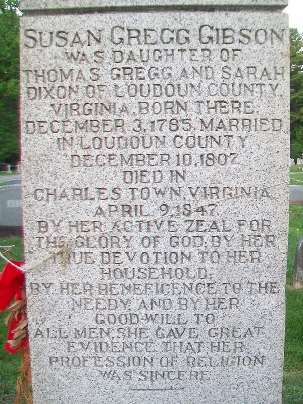 Major James Gibson Monument (West Side) image. Click for full size.
