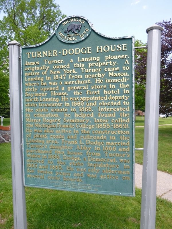 Turner-Dodge House Marker Side A. Click for full size. Turner-Dodge House Marker Side A image. Click for full size.