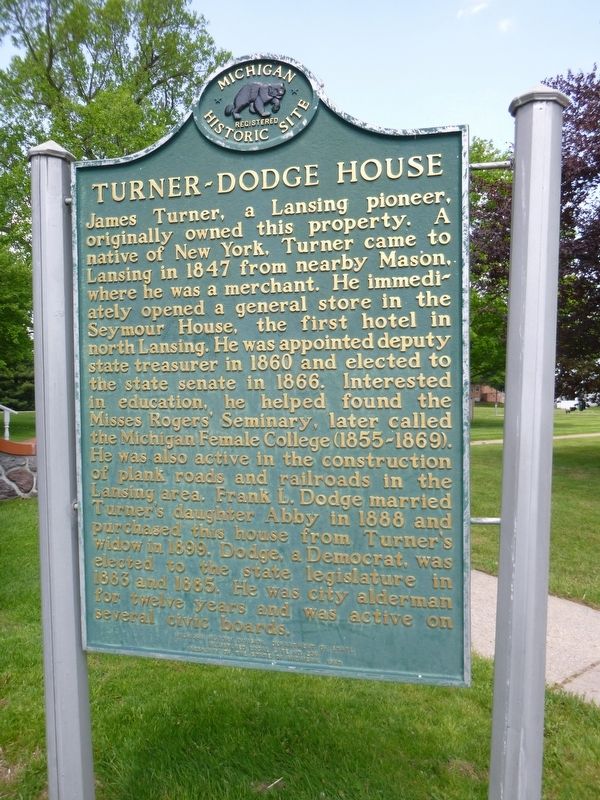 Turner-Dodge House Marker Side A image. Click for full size.