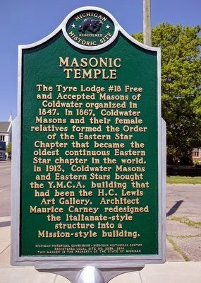 H.C. Lewis Art Gallery / Masonic Temple Marker image. Click for full size.