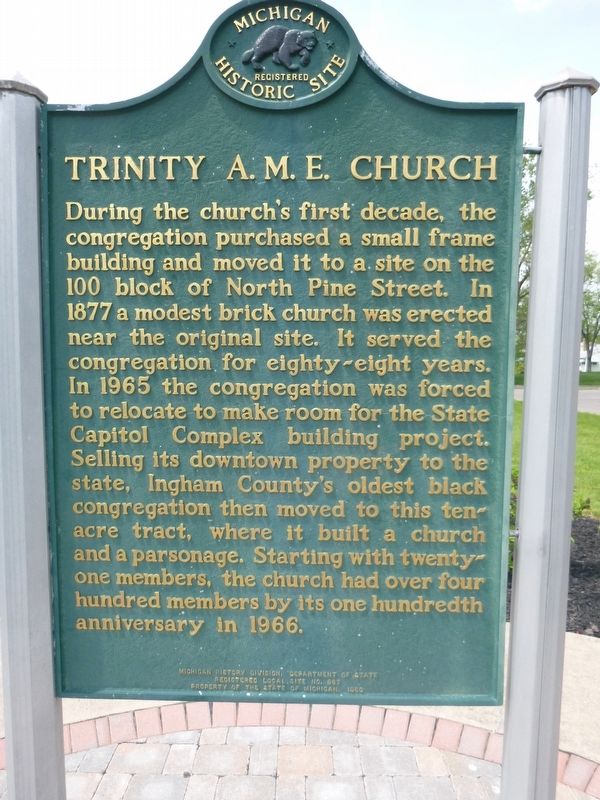 Trinity A.M.E. Church Marker. Click for full size. Trinity A.M.E. Church Marker image. Click for full size.