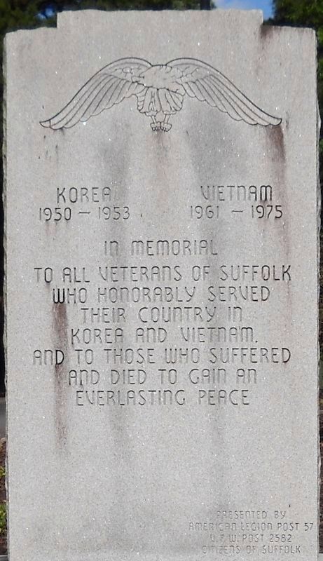 Korea and Vietnam Wars Memorial image. Click for full size.
