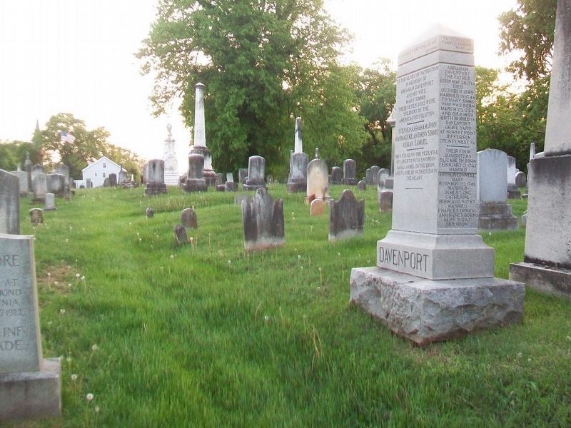 Davenport Brothers Revolutionary War Memorial. Click for full size. Davenport Brothers Revolutionary War Memorial image. Click for full size.