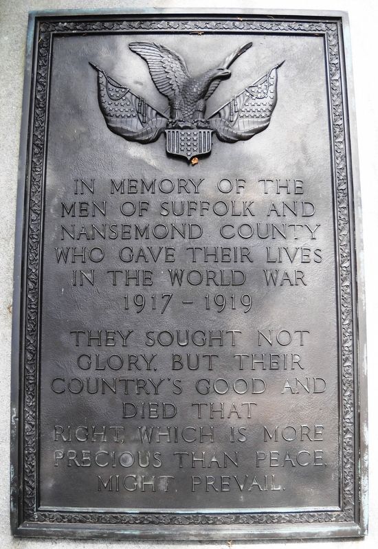 Inscription 1- Front Plaque image. Click for full size.