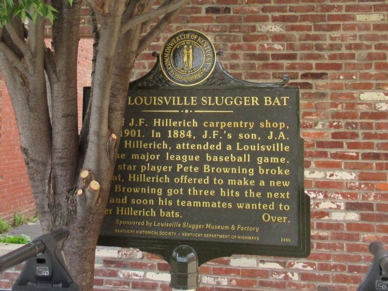 First Louisville Slugger Bat Marker image. Click for full size.