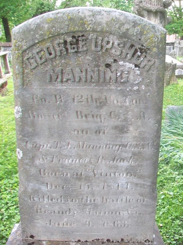 George Upshur Manning Marker image. Click for full size.