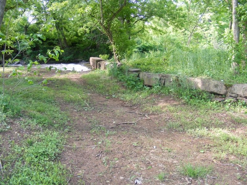 Old mill race and dam.. Click for full size. Old mill race and dam. image. Click for full size.