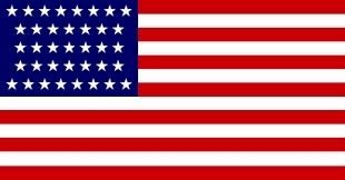 The 37-star U.S. Flag image. Click for full size.