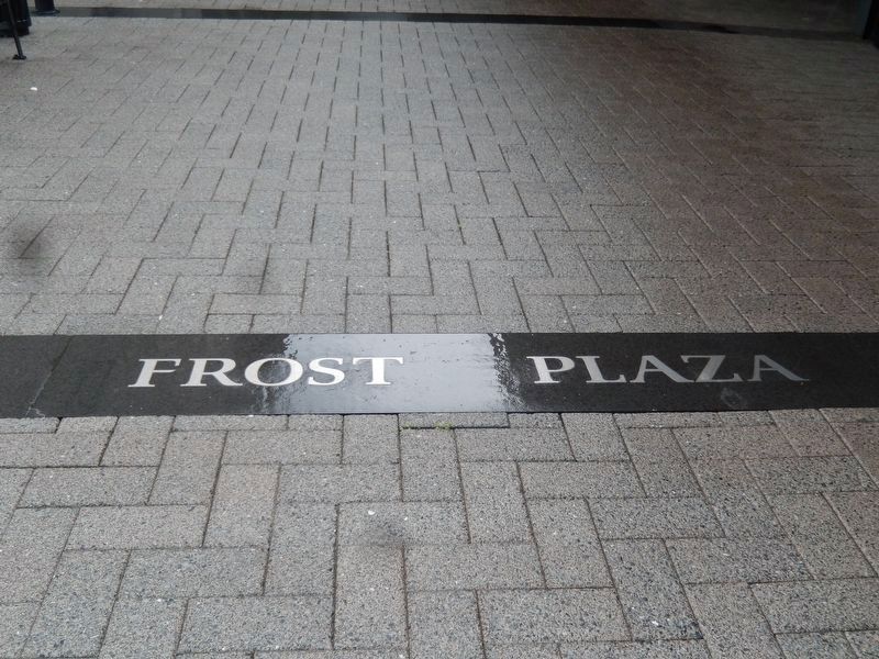 Douglas L. Frost-Imbedded in the floor in front of the marker image. Click for full size.