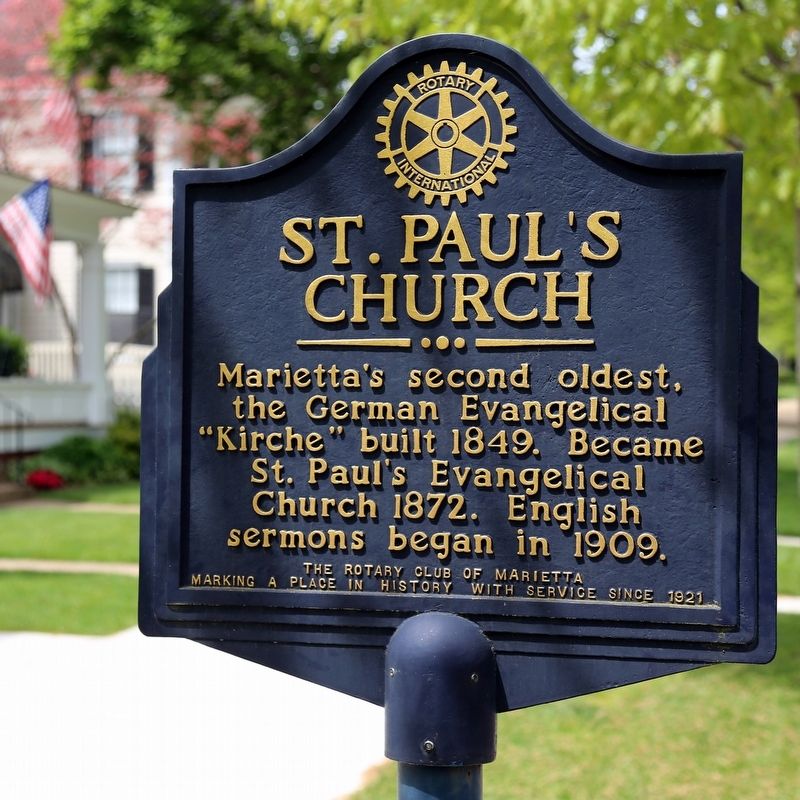 St. Paul’s Church Marker image. Click for full size.