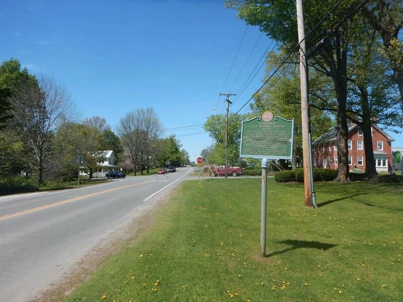 Wideview of the Randolph State Normal School Marker. Click for full size. Wideview of the Randolph State Normal School Marker image. Click for full size.