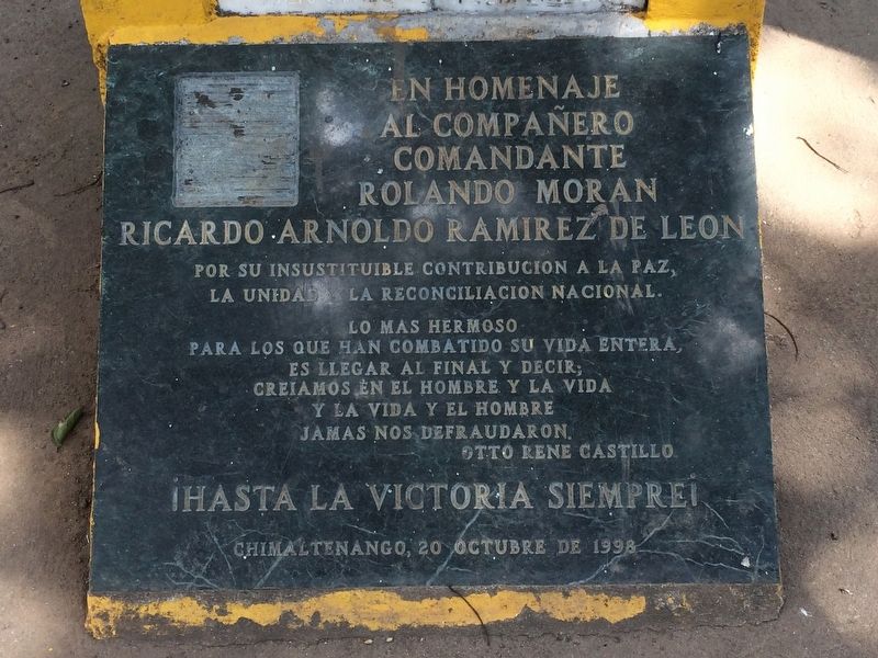 Chimaltenango Memorial to the Victims of Guatemala's Armed Conflict Marker image. Click for full size.