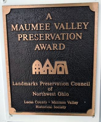 Sylvania Heritage Museum Preservation Award. Click for full size. Sylvania Heritage Museum Preservation Award image. Click for full size.