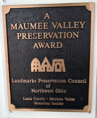 Sylvania Heritage Museum Preservation Award image. Click for full size.