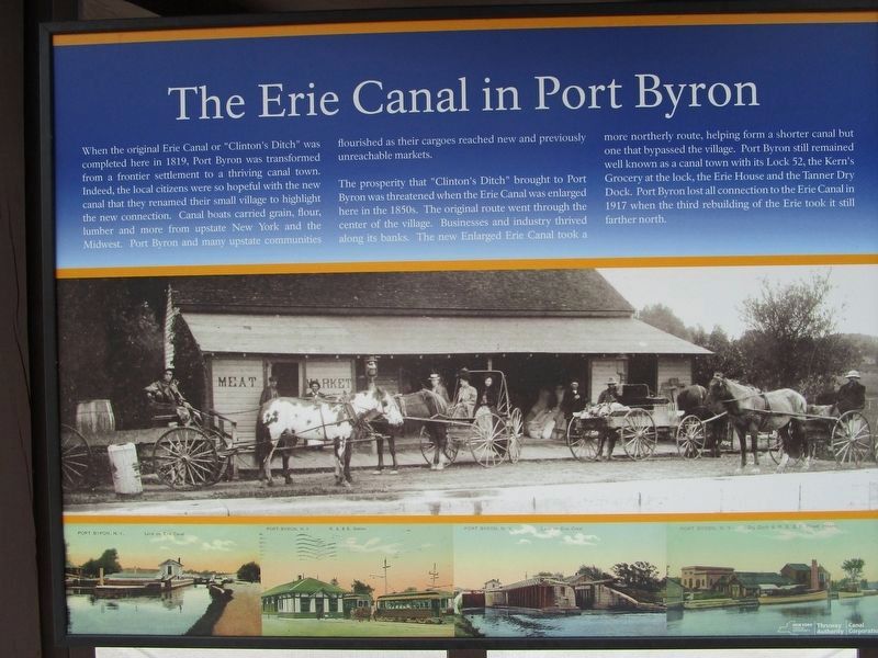 The Erie Canal in Port Byron Marker. Click for full size. The Erie Canal in Port Byron Marker image. Click for full size.