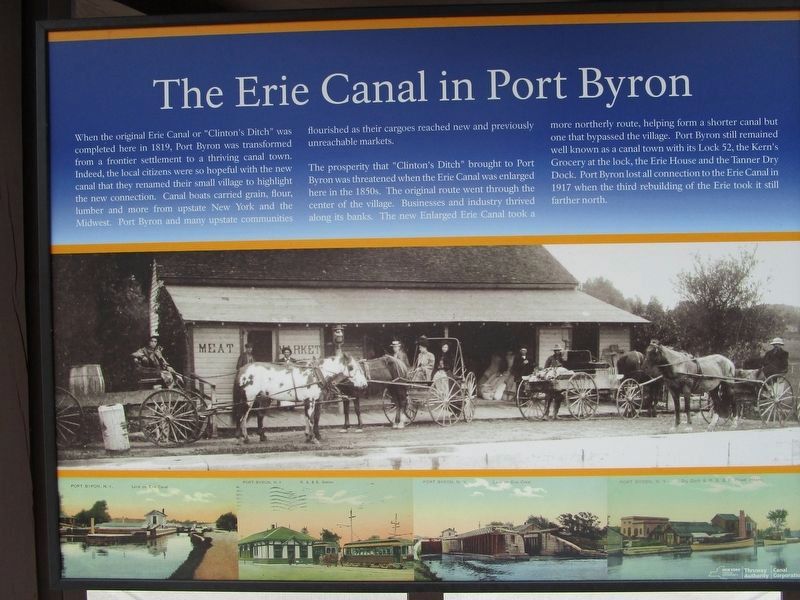 The Erie Canal in Port Byron Marker image. Click for full size.