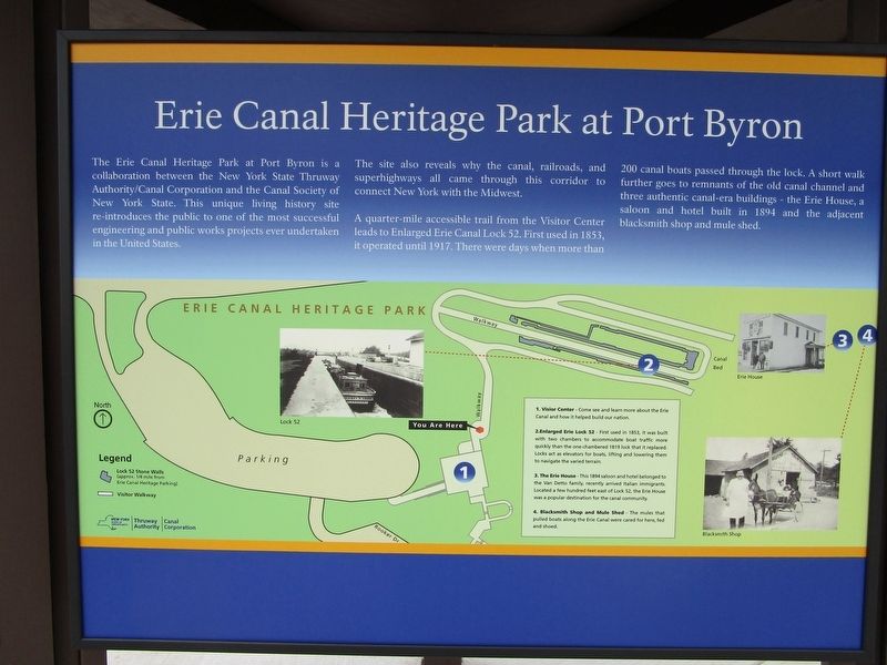 Erie Canal Heritage Park at Port Byron. Click for full size. Erie Canal Heritage Park at Port Byron image. Click for full size.