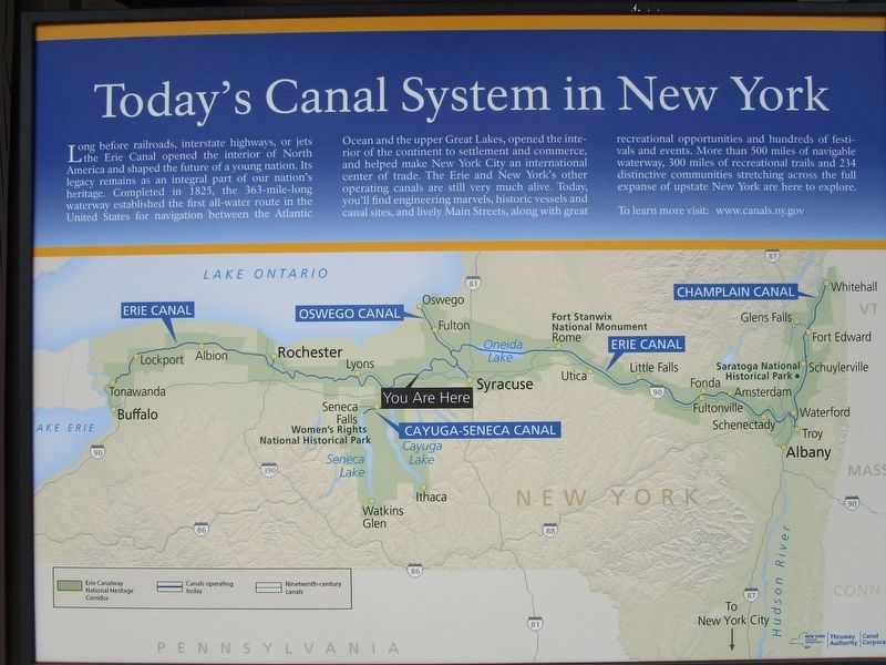 Today's Canal System in New York image. Click for full size.