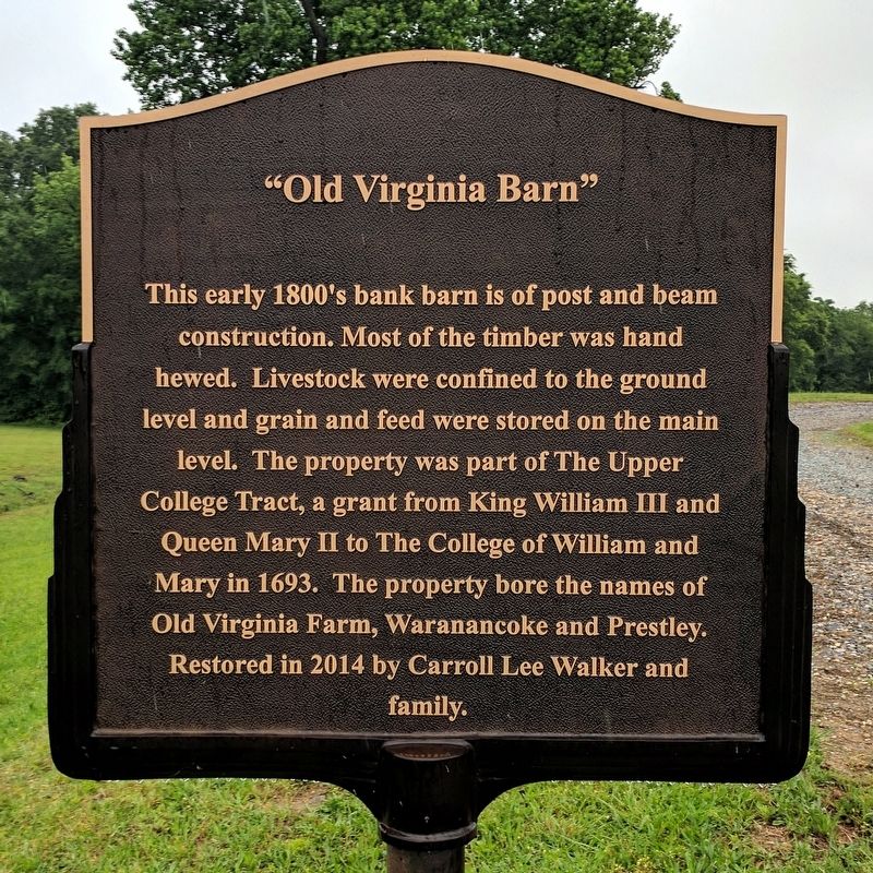 "Old Virginia Barn" Marker image. Click for full size.