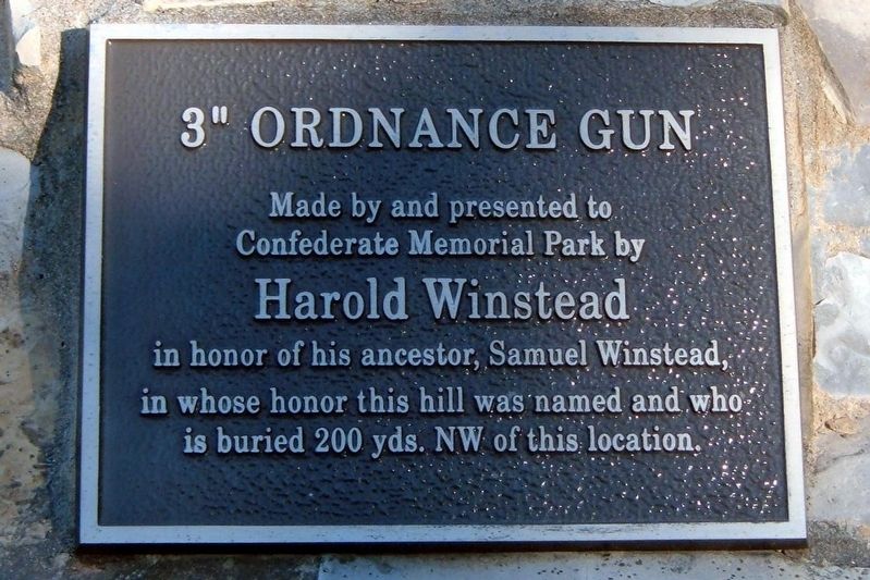 3" Ordnance Gun Marker image. Click for full size.