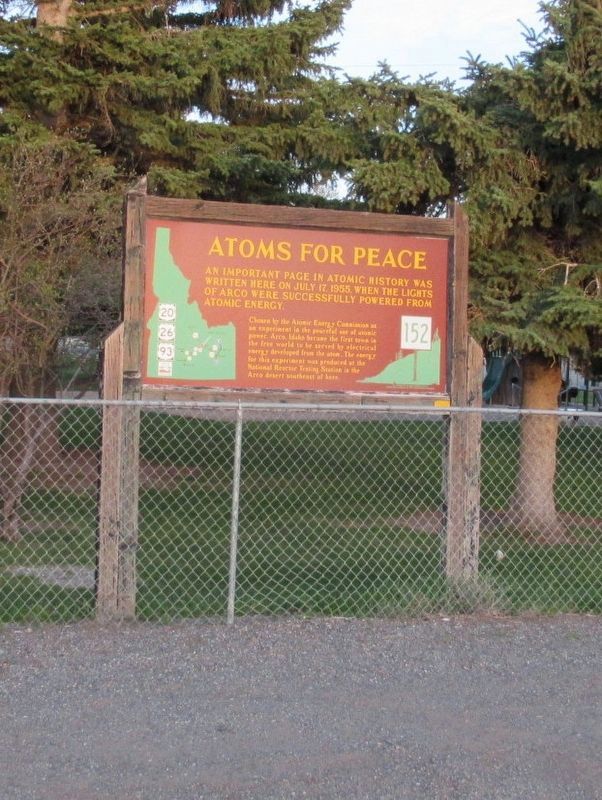 Atoms for Peace Marker. Click for full size. Atoms for Peace Marker image. Click for full size.