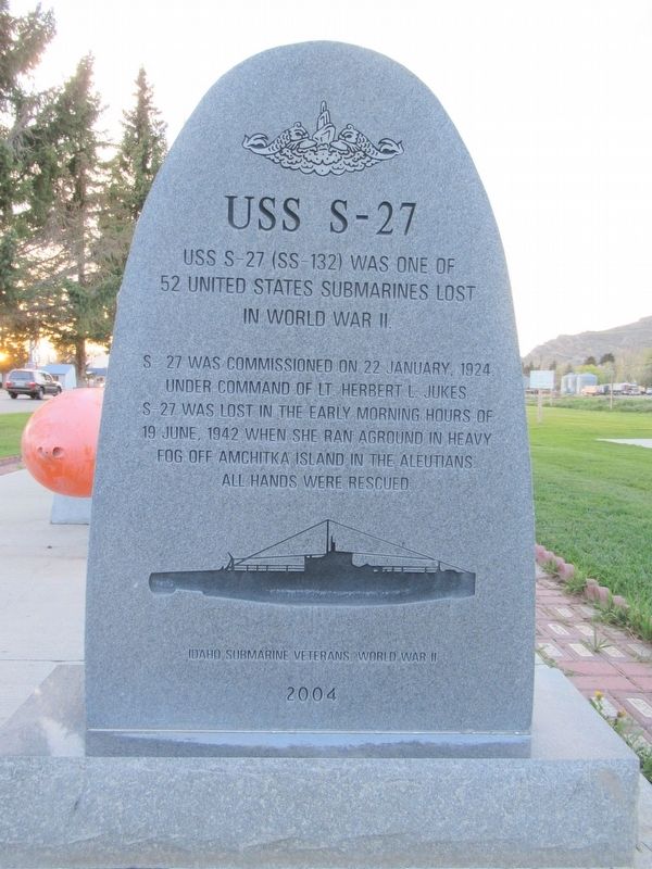 USS S-27 Marker image. Click for full size.
