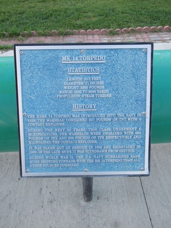 Mk 14 Torpedo Marker image. Click for full size.