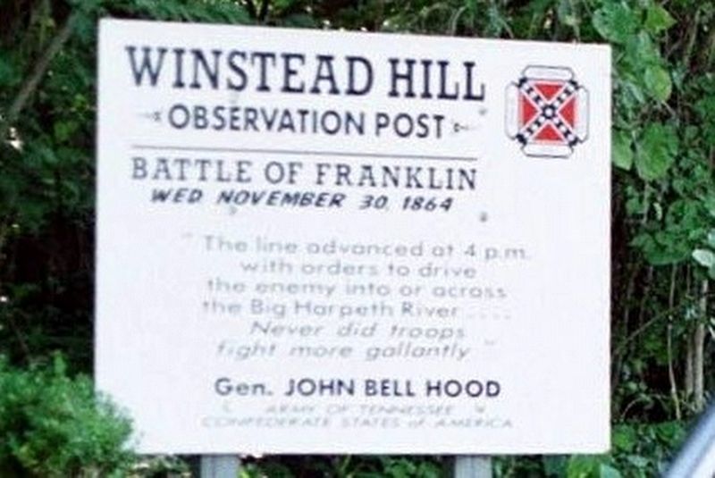 Winstead Hill Observation Post Marker image. Click for full size.